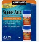 Kirkland Sleep Aid Doxylamine Succinate 25 Mg 2/96CT=192 Tabs Compare To Unisom New. Price: $13.48.