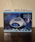 Homedics SS-4000 Sound Spa Alarm Clock Radio Machine New Open Box. Price: $44.99.