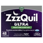 Zzzquil Ultra Aid 48 Tablets Doxylamine Succinate Fall Fast New. Price: $31.49.