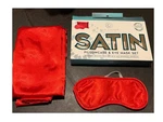 Blue Lagoon Satin Standard Pillowcase Eye Mask Set New. Price: $10.00.