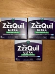 (3) Vicks Zzzquil Ultra Nighttime Sleep-aid (12 Tabs Each) Exp: 7/28 New. Price: $29.99.