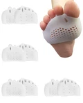 4 Pairs Metatarsal Gel Pads Toe Spacers Separators Correct Bunions, White New. Price: $16.09.
