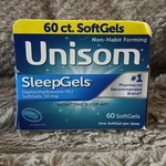 Unisom Sleepgels Nighttime Aid 60 Each - 08/27 New. Price: $18.95.