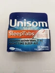 Unisom Sleeptabs Night Time Aid 32 Tablets 25MG Doxylamine Ex 1/27 Sealed New. Price: $15.99.