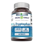 Amazing Formulas L-tryptophan 1000MG 60 Tablets Count (pack Of 1), No Color New. Price: $17.00.