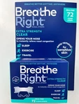Breathe Right Extra Strength Clear Nasal STRIPS-72CT Sensitiveskin New Packaging. Price: $26.99.