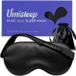 Umisleep Mask For 100% Pure Mulberry Silk, 22 Momme 6A Soft Eye Black New. Price: $34.02.