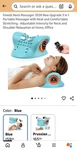 Dr.meeti Heated Vibrating Neck Massager 2026 New Upgrade Blue, Remote Control. Price: $43.99.