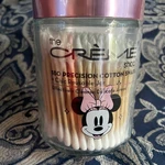 The Creme Shop Disney Minnie Mouse 180 Precision Cotton Swabs Reusable Glass Jar New. Price: $18.00.