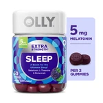 Olly Extra Strength Sleep Gummies 5MG Melatonin Blackberry Zen 50 Count New. Price: $22.99.