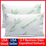 Bamboo Pillows 2 Pack King Queen Size Memory Foam Cooling Bed New. Price: $49.99.