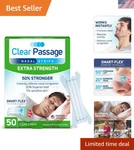 Instant Relief Nasal Strips - 50 Pack Enhances Sleep Quality & Reduces Snoring New. Price: $21.99.