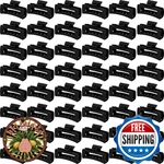 Yunlly 48 Large 4.1" Black Rectangle Square Nonslip Hair Claw Clips New. Price: $83.49.