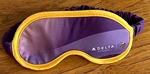 Delta Airline Minnesota Viking Promo Sleep Mask - Purple & Gold W/elastic Band New. Price: $12.50.
