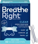 Breathe Right Nasal Strips Clear For Sensitive Skin Large Drug-free 30 Ct New. Price: $18.84.