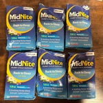 6 Pack Midnite Sleep Aid 30 Chewable Tablets Ea = 180 5/2027 New. Price: $52.99.